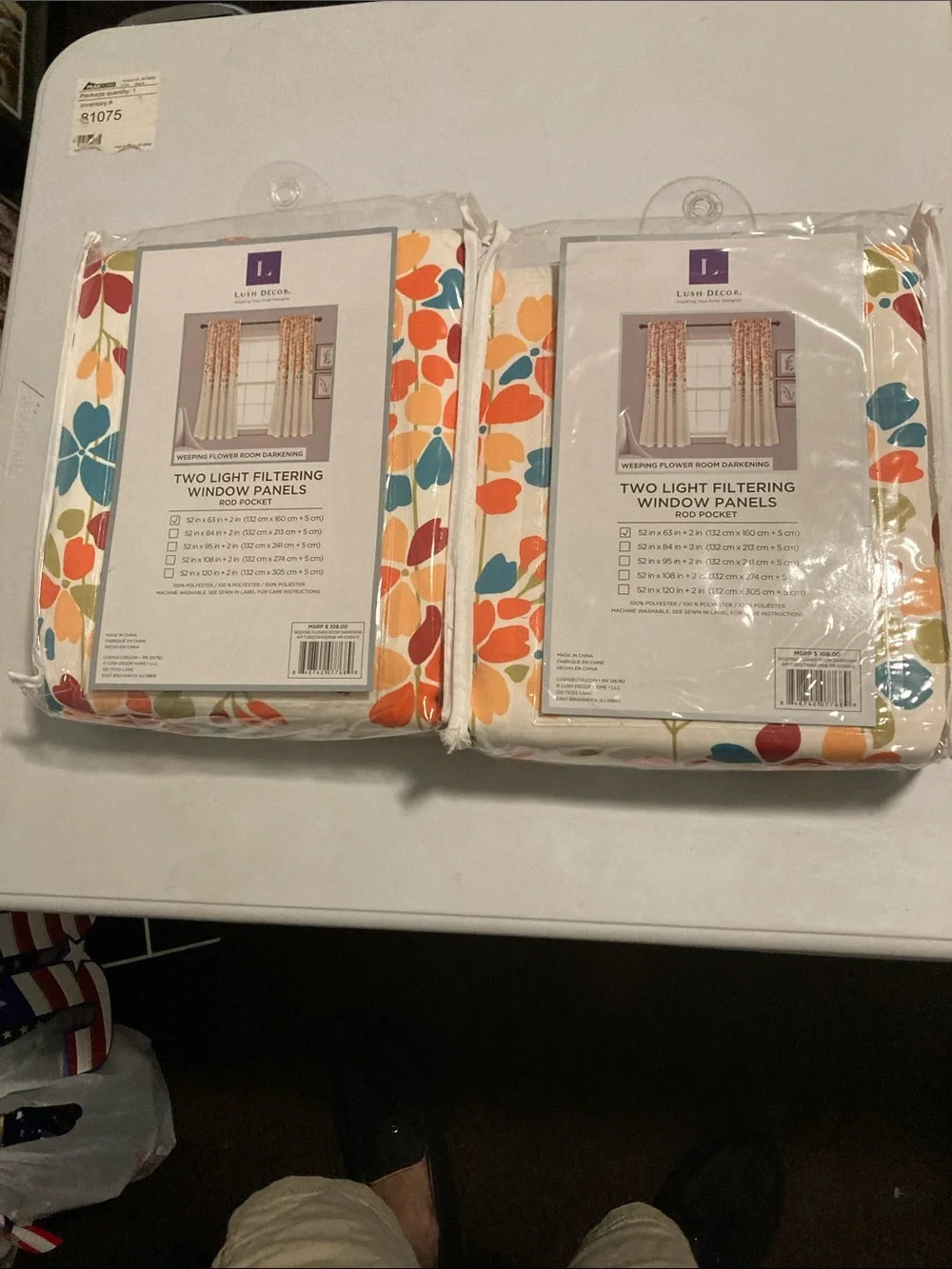 Lush Decor Floral Light-Filtering Window Panels - Multicolor